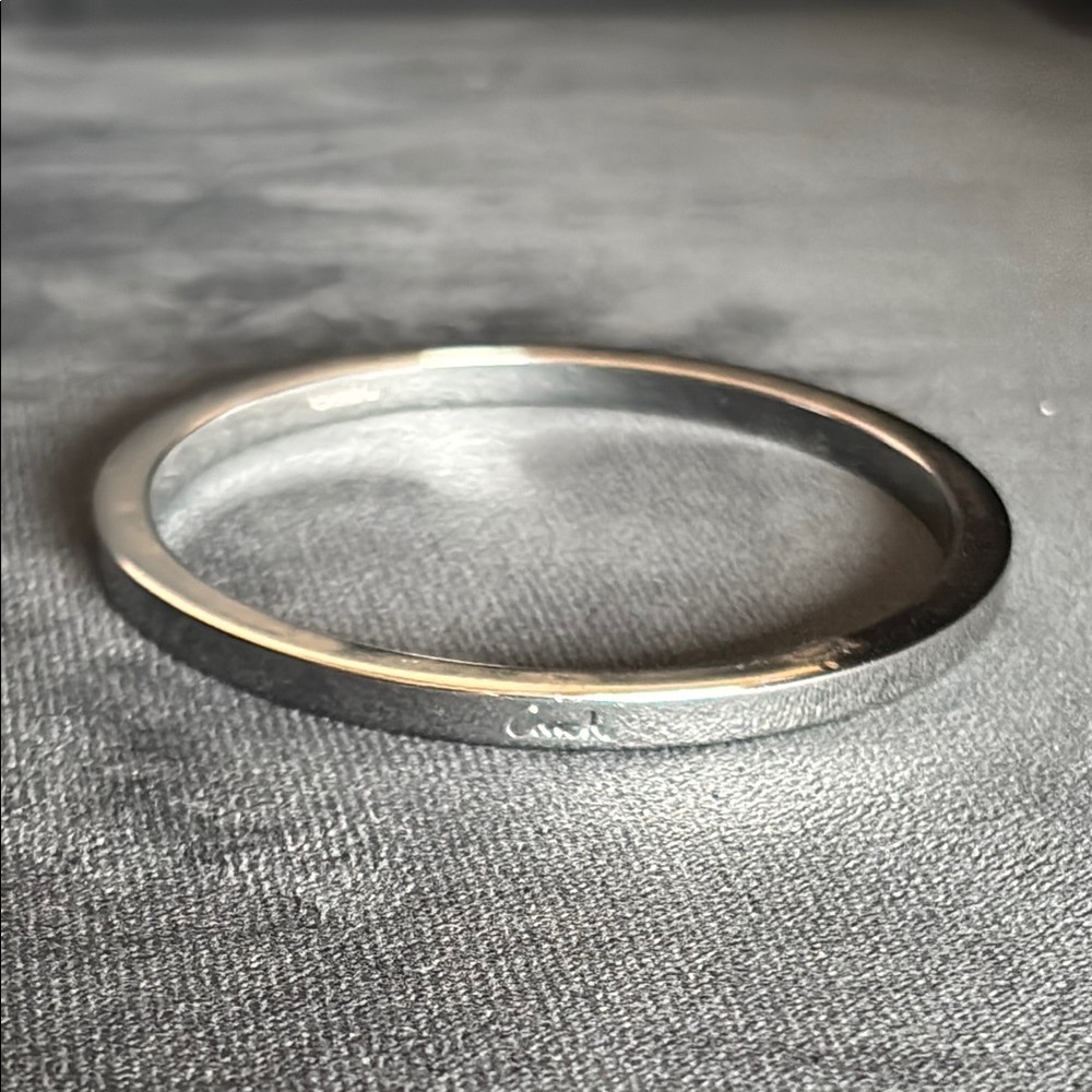 Coach Silver Bangle Bracelet